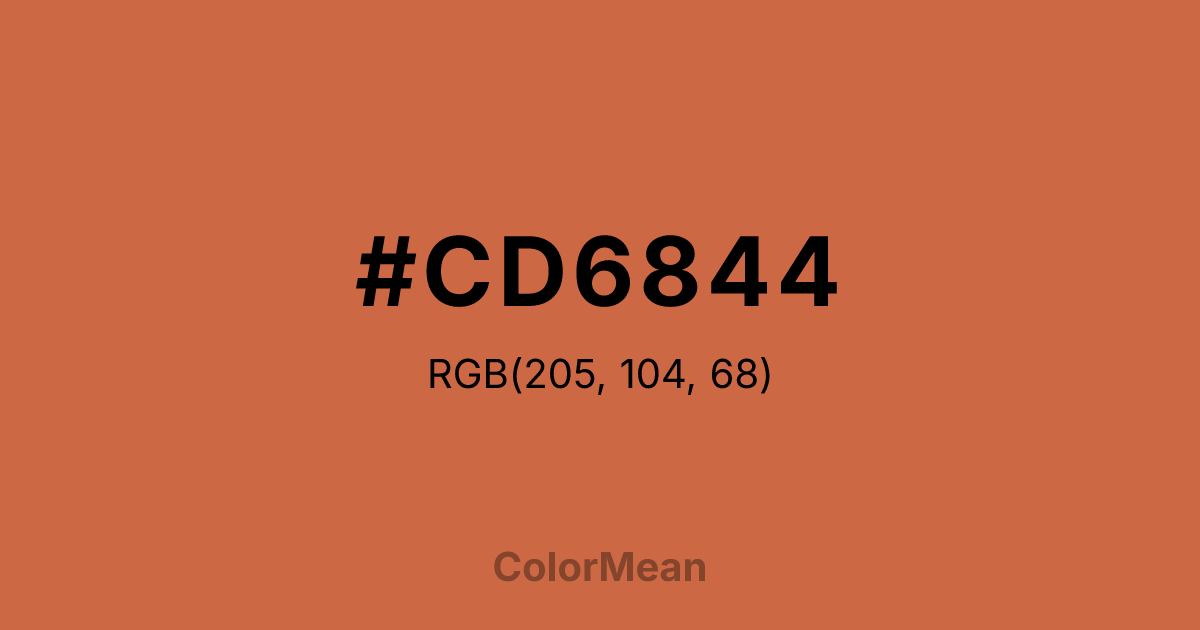 #CD6844 color swatch