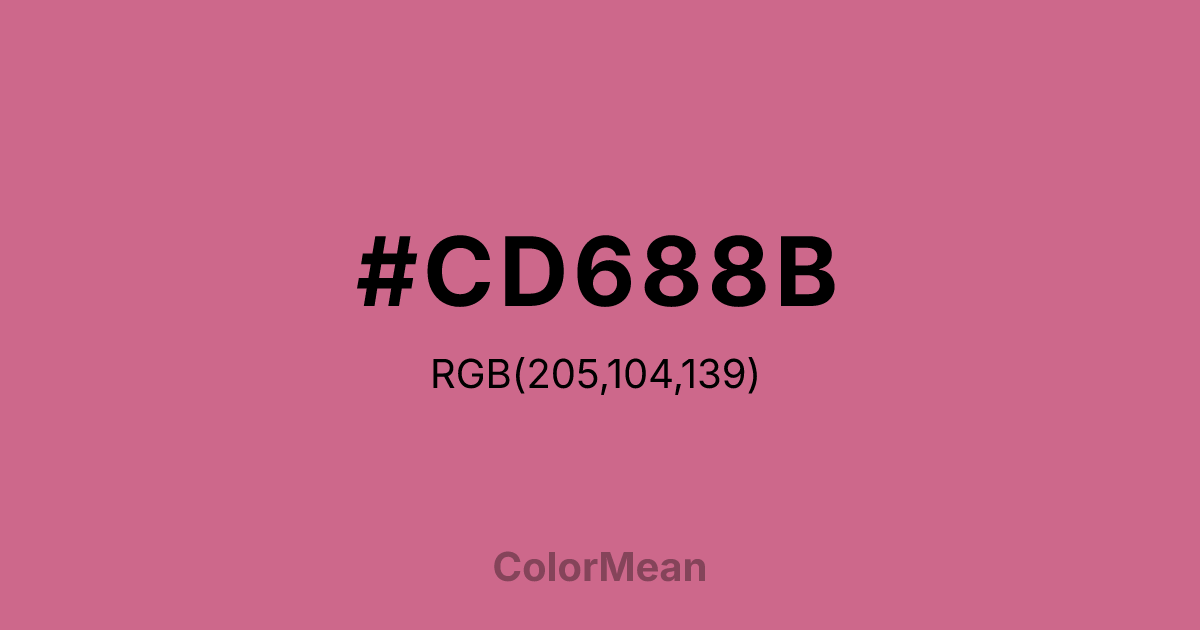 #CD688B color swatch