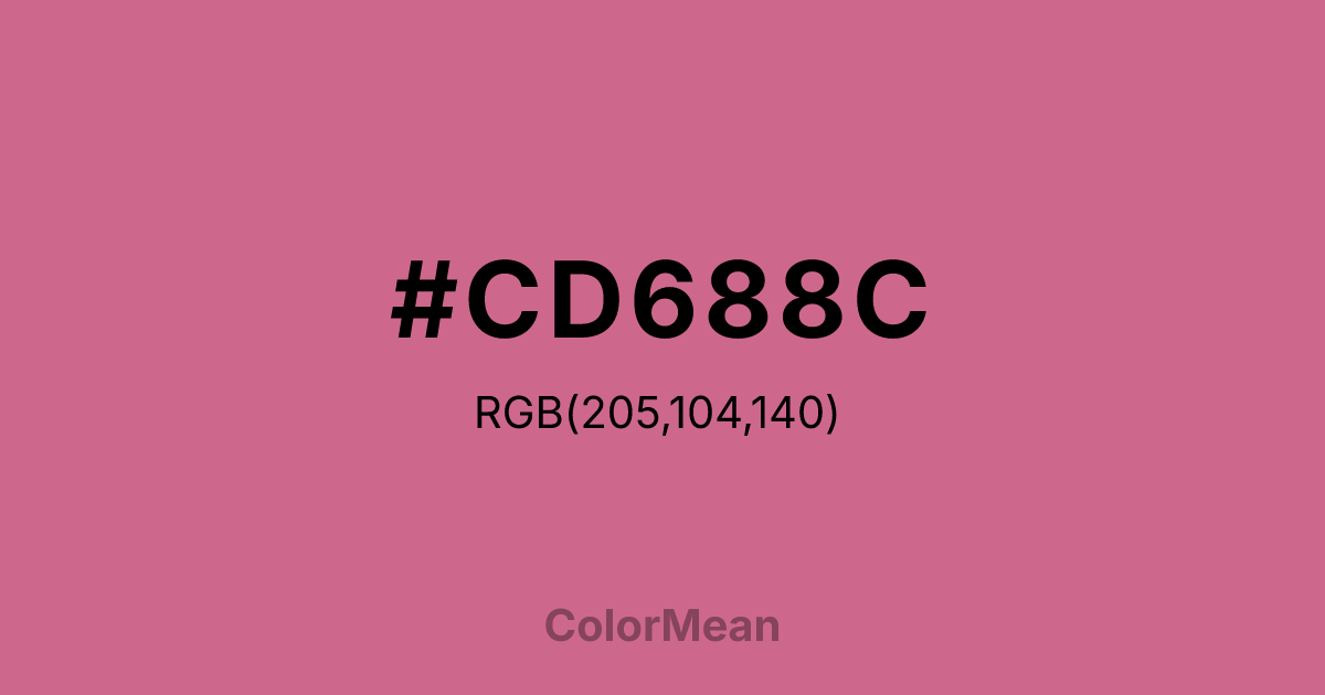 #CD688C color swatch
