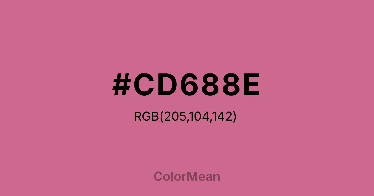 #CD688E color swatch