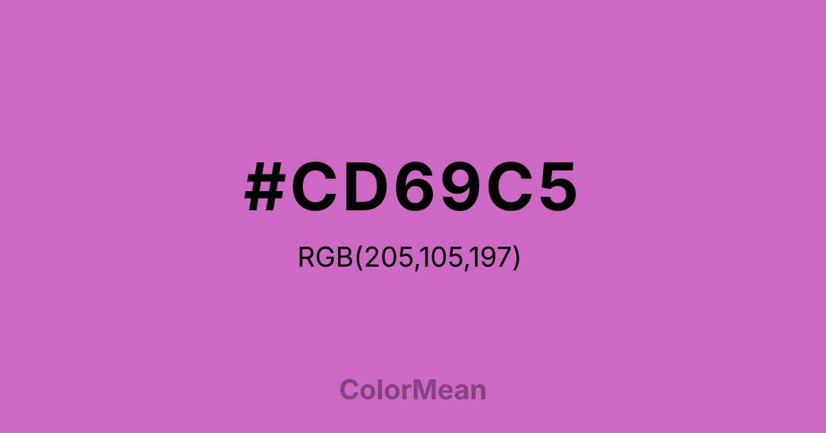 #CD69C5 color swatch