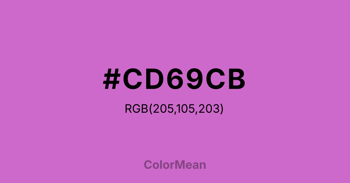 #CD69CB color swatch
