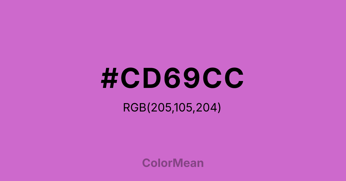 #CD69CC color swatch