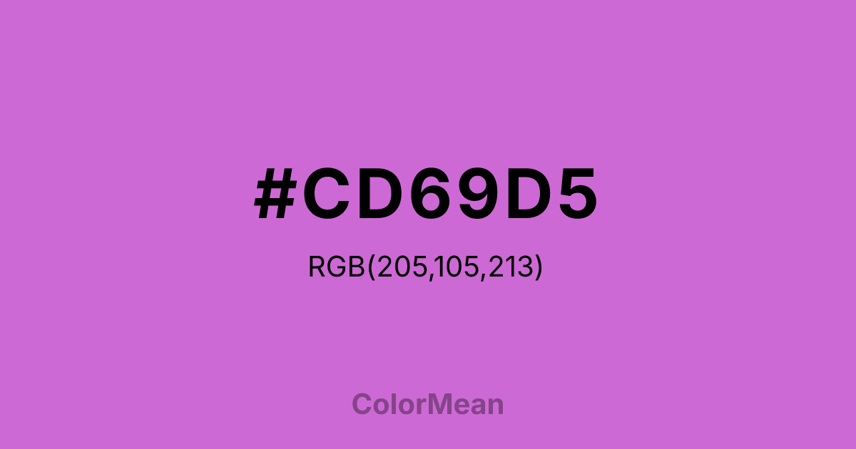 #CD69D5 color swatch