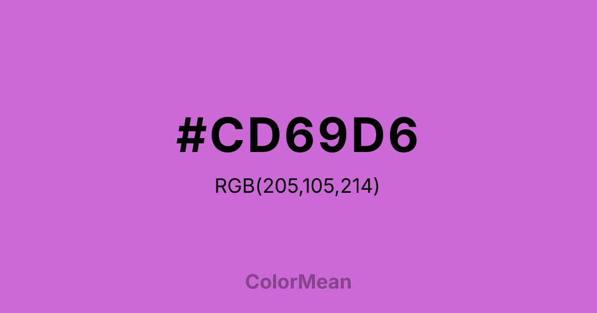 #CD69D6 color swatch