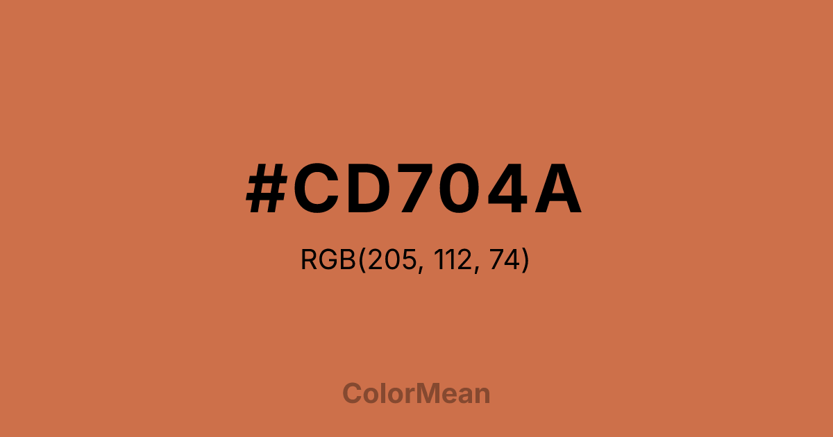 #CD704A color swatch
