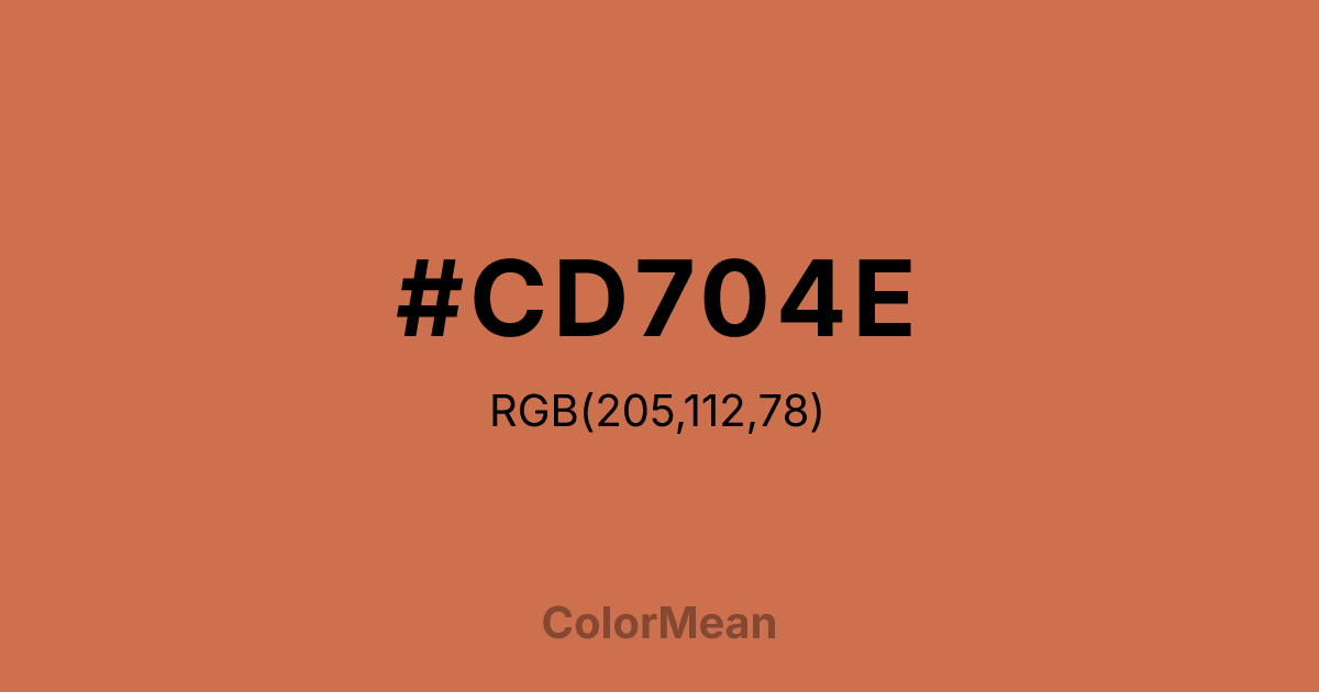 #CD704E color swatch