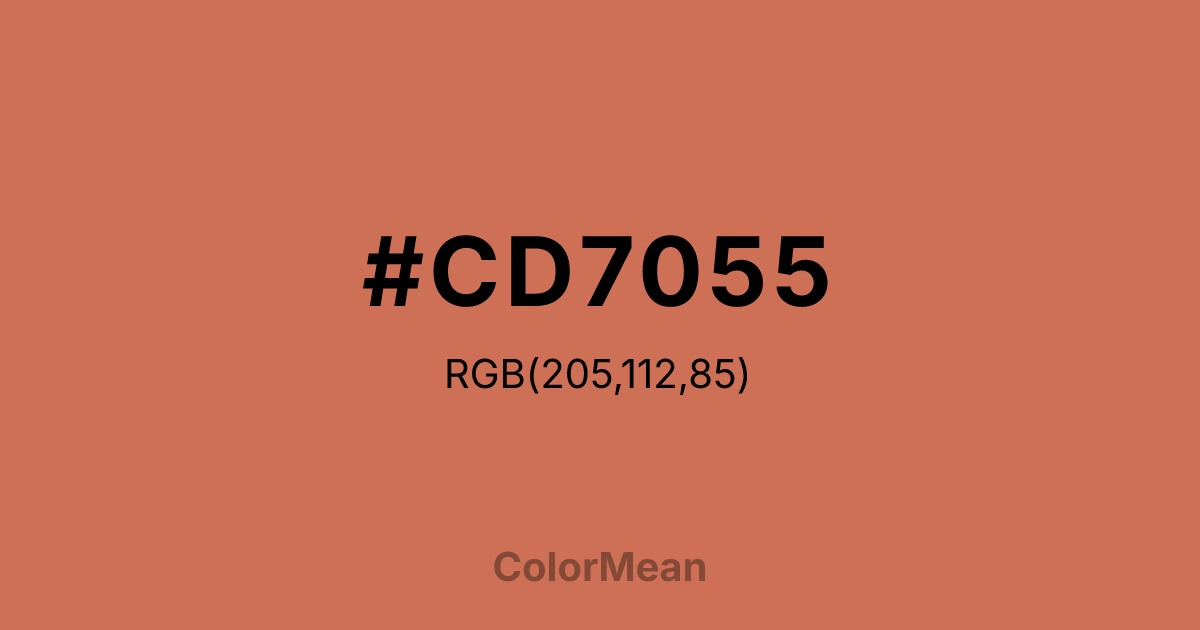 #CD7055 color swatch