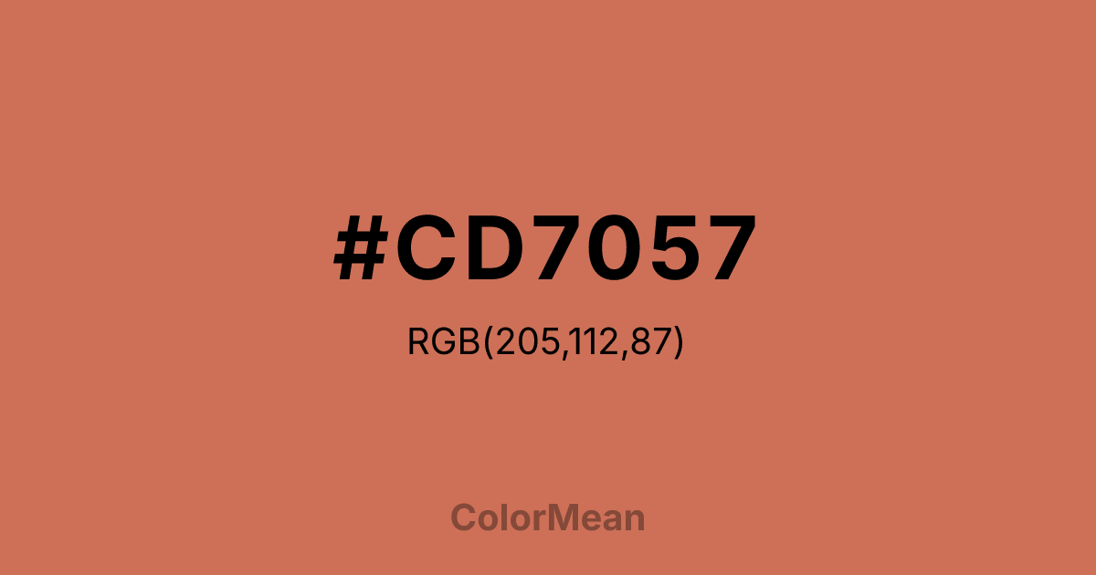 #CD7057 color swatch