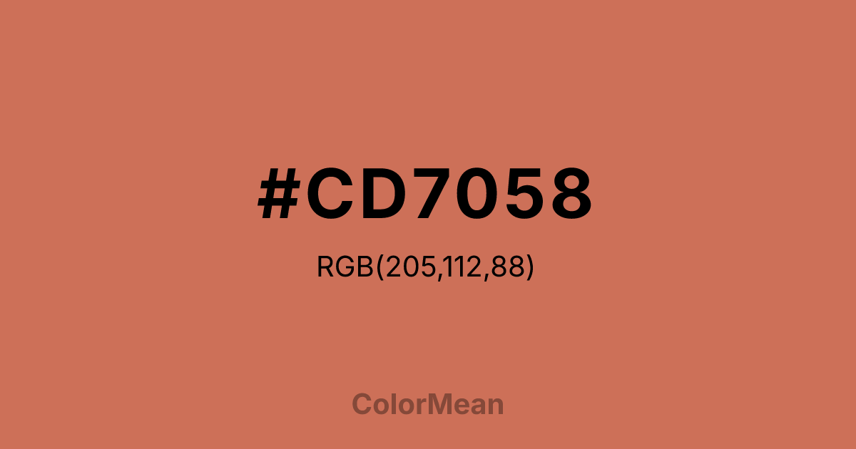 #CD7058 color swatch
