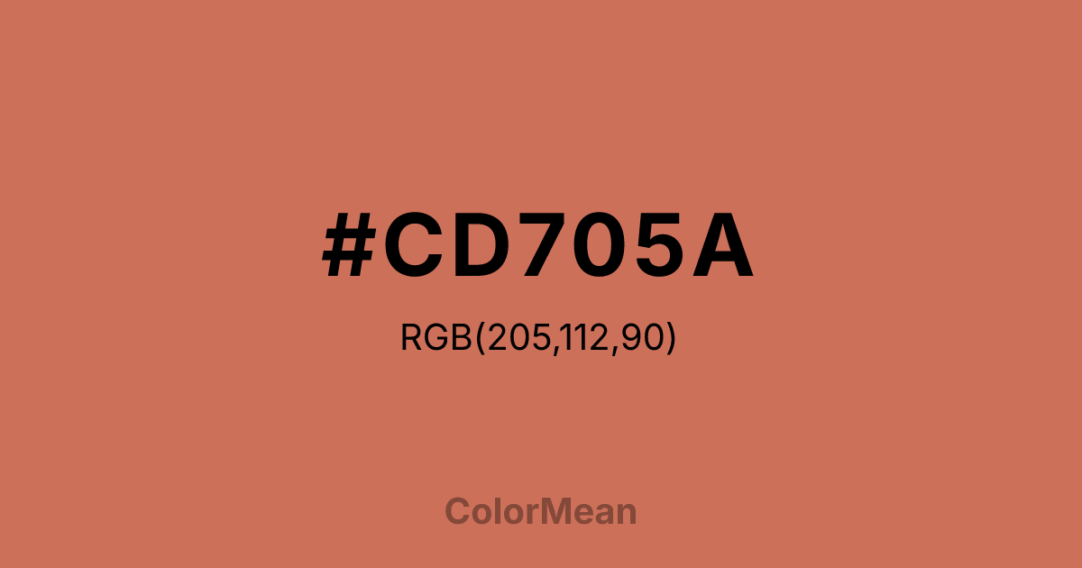 #CD705A color swatch