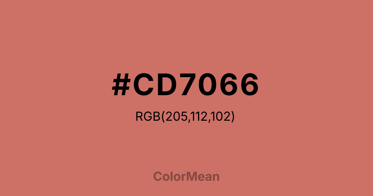 #CD7066 color swatch