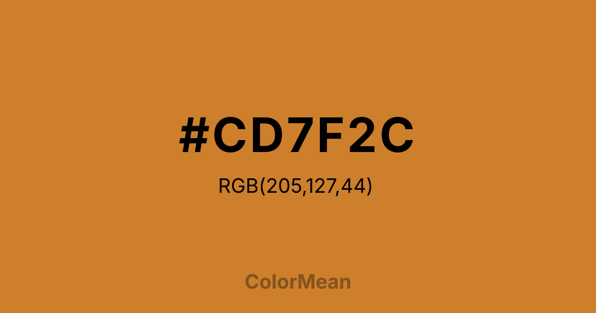 #CD7F2C color swatch