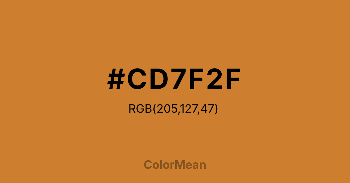 #CD7F2F color swatch