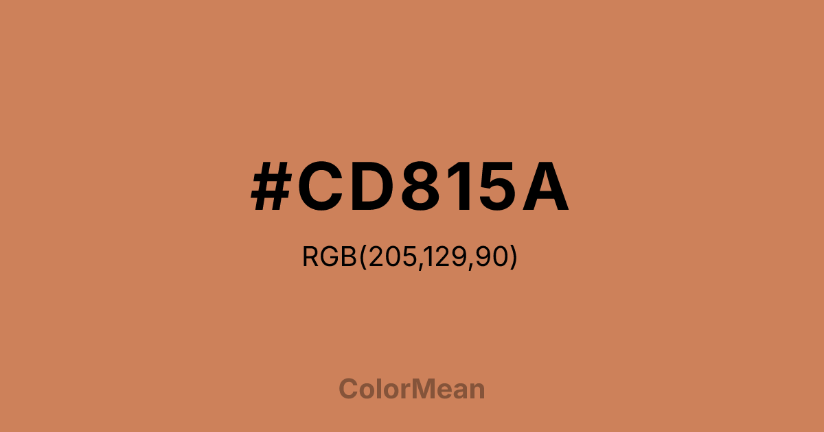 #CD815A color swatch