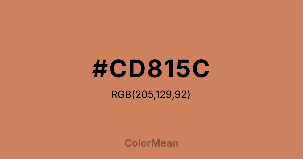 #CD815C color swatch