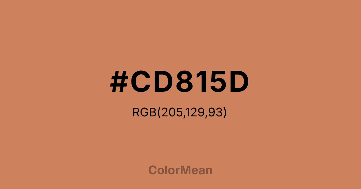 #CD815D color swatch