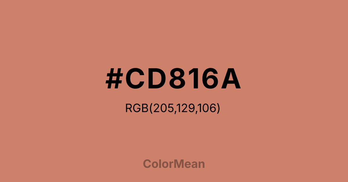 #CD816A color swatch