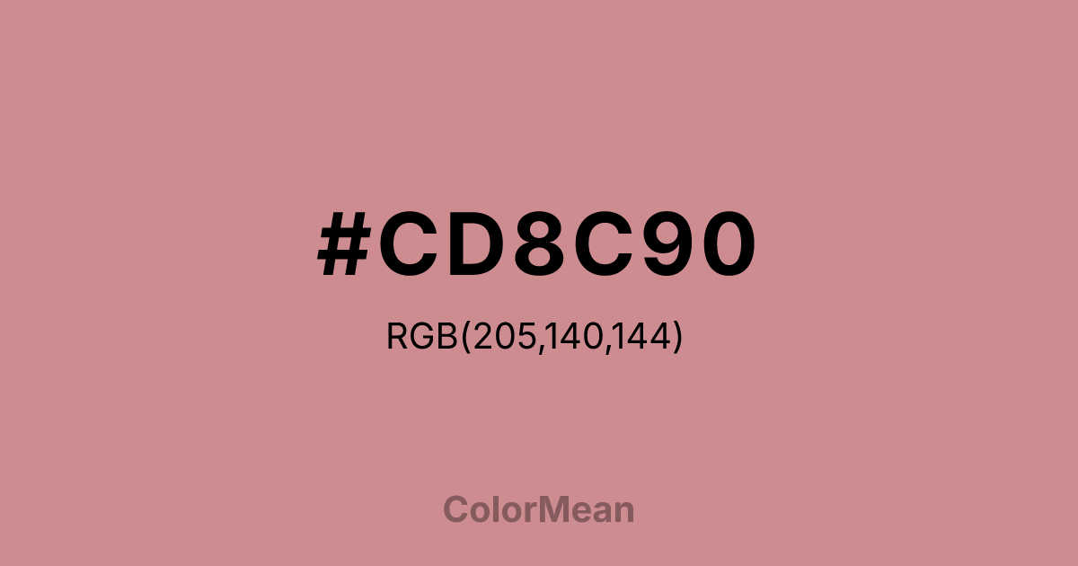 #CD8C90 color swatch