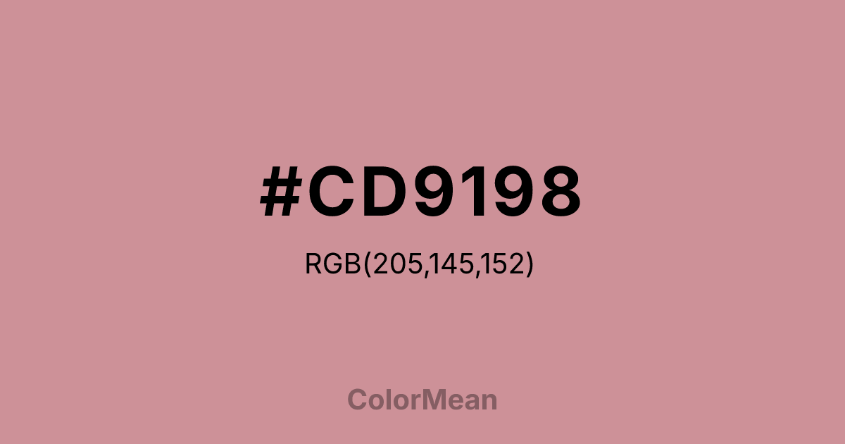 #CD9198 color swatch