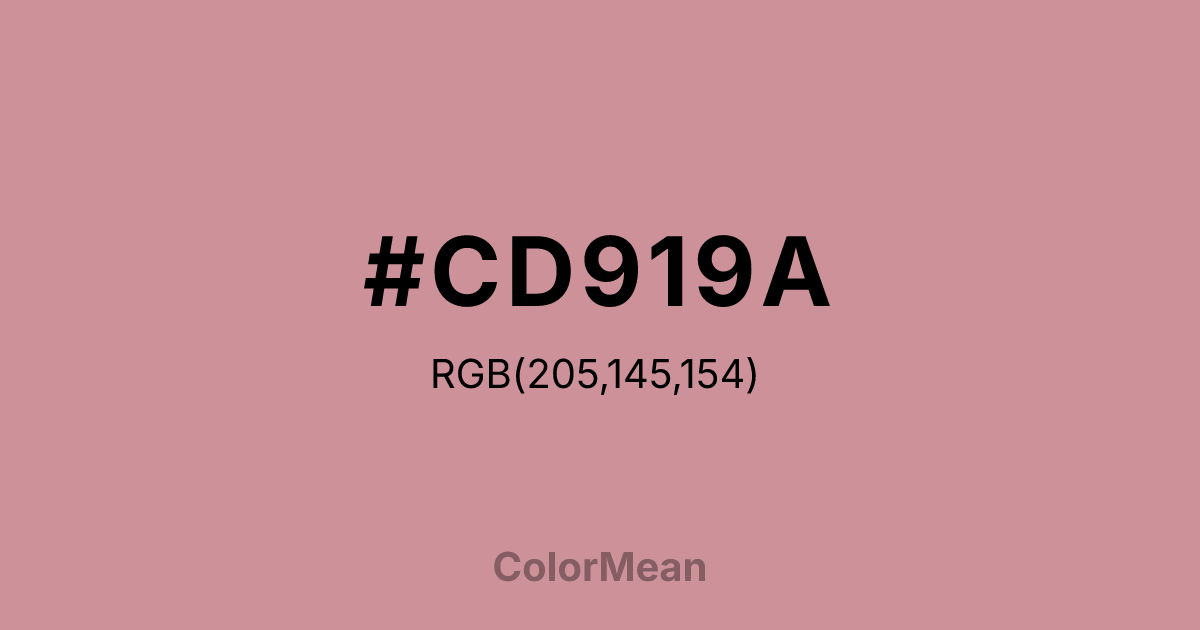 #CD919A color swatch