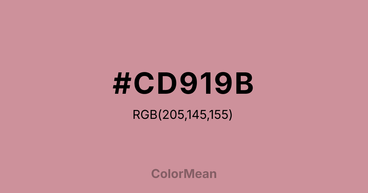 #CD919B color swatch