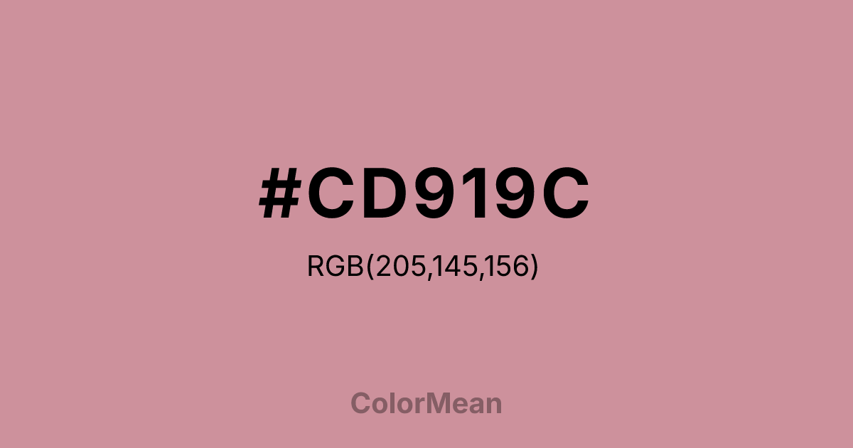 #CD919C color swatch