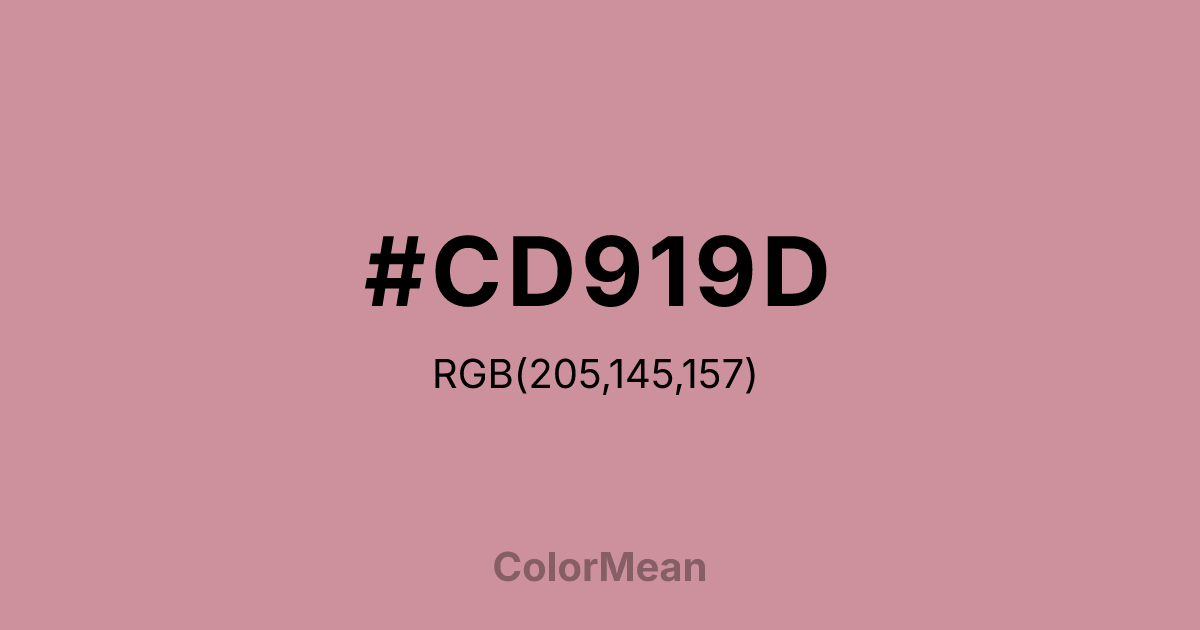 #CD919D color swatch