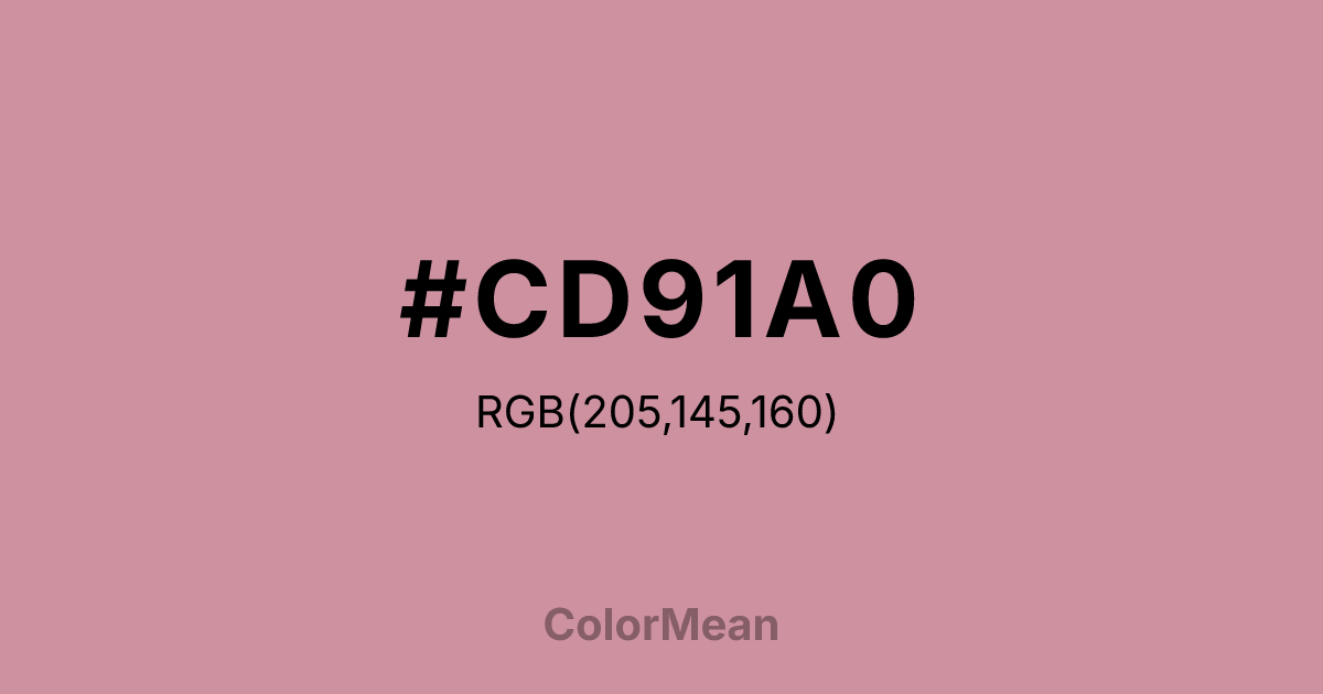 #CD91A0 color swatch