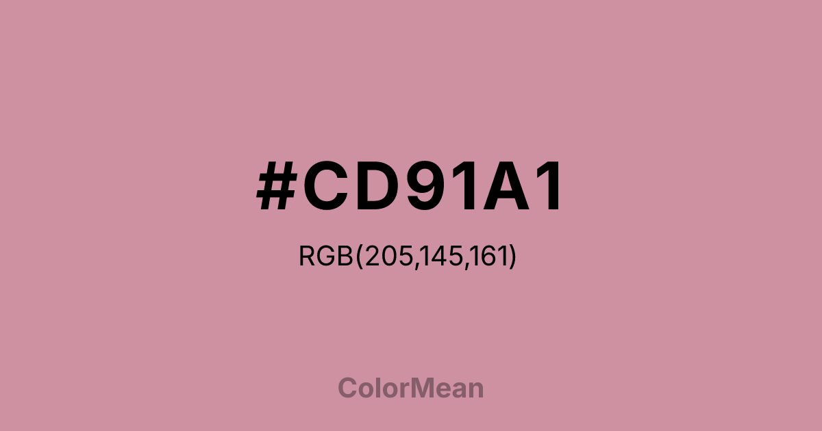 #CD91A1 color swatch