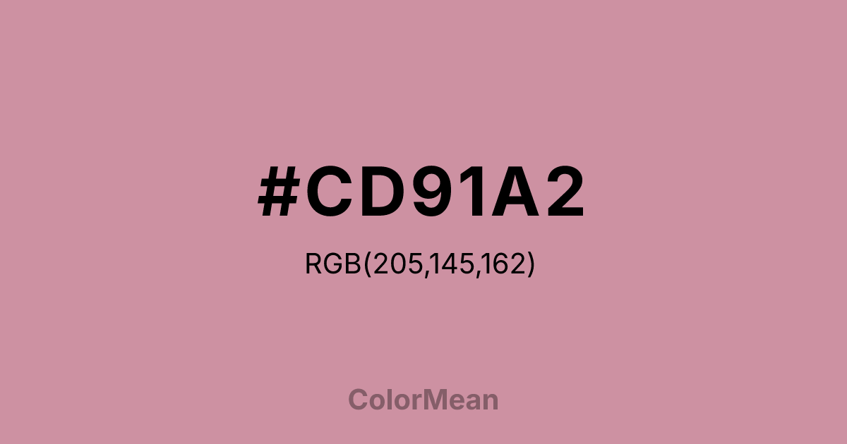 #CD91A2 color swatch