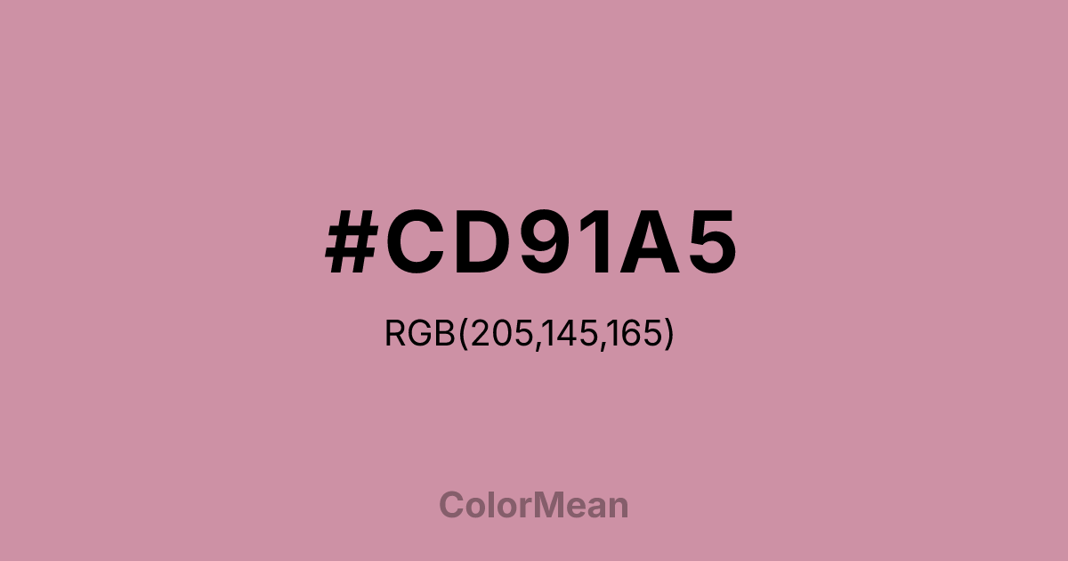 #CD91A5 color swatch