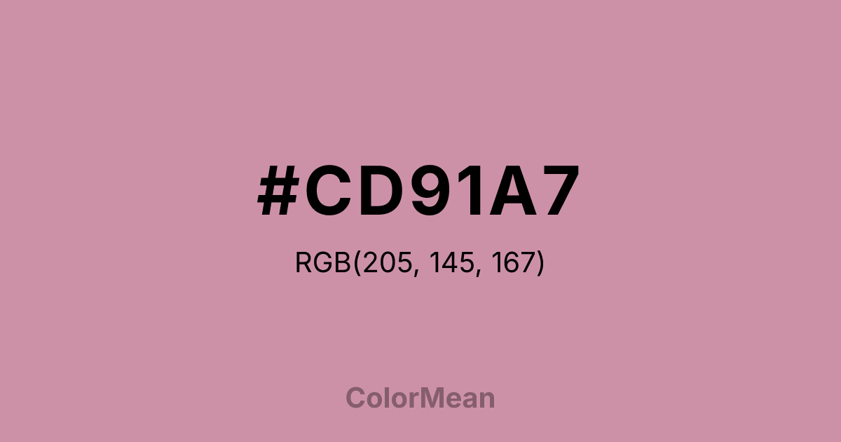 #CD91A7 color swatch