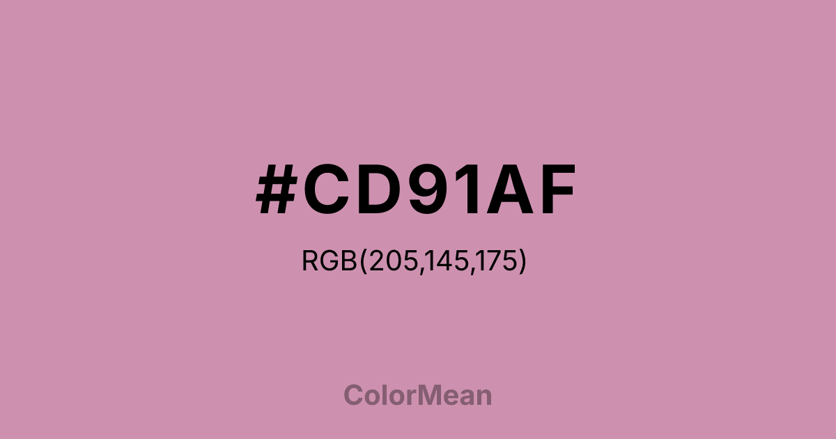 #CD91AF color swatch