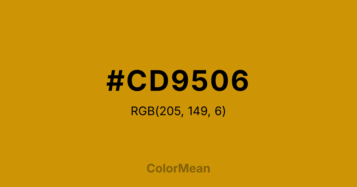 #CD9506 color swatch