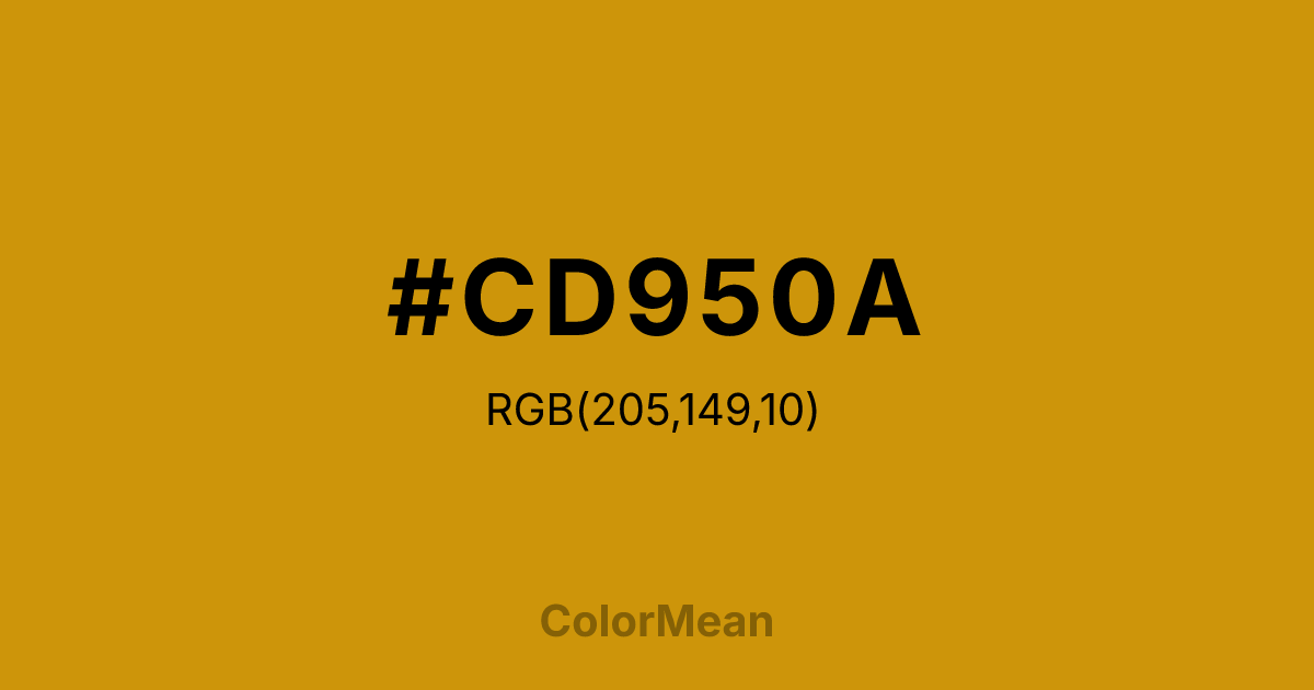 #CD950A color swatch