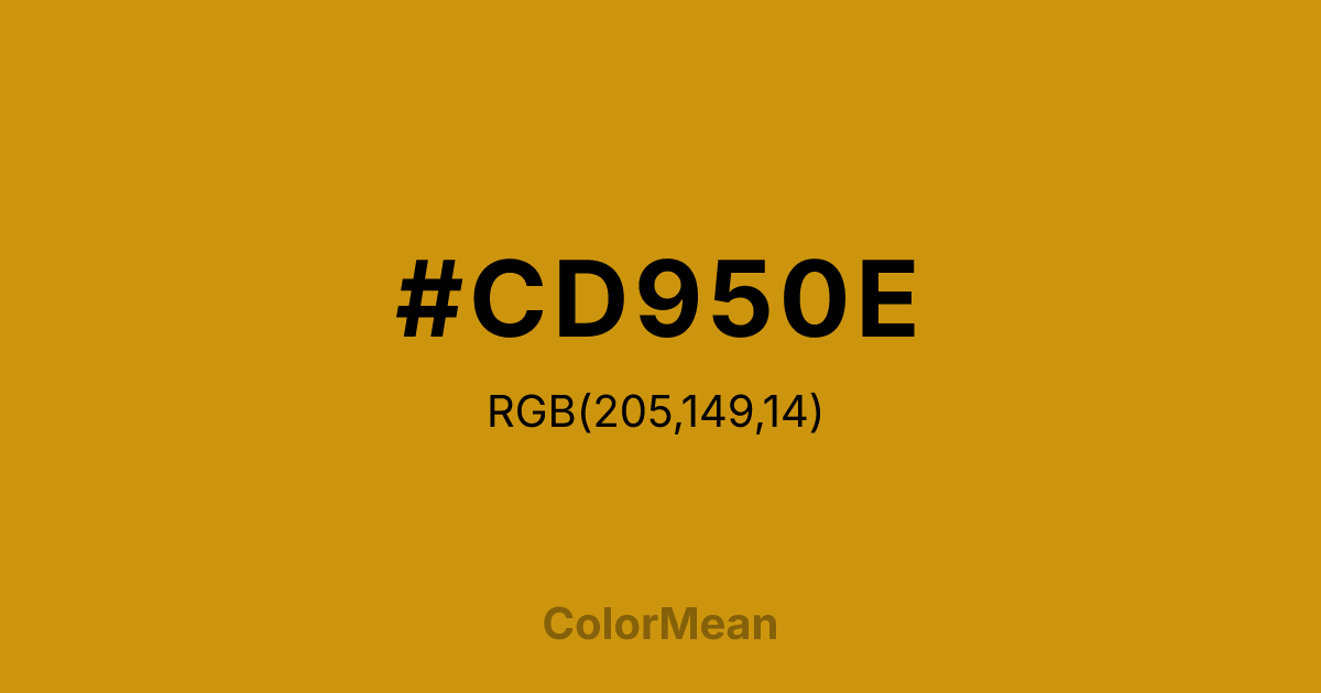 #CD950E color swatch
