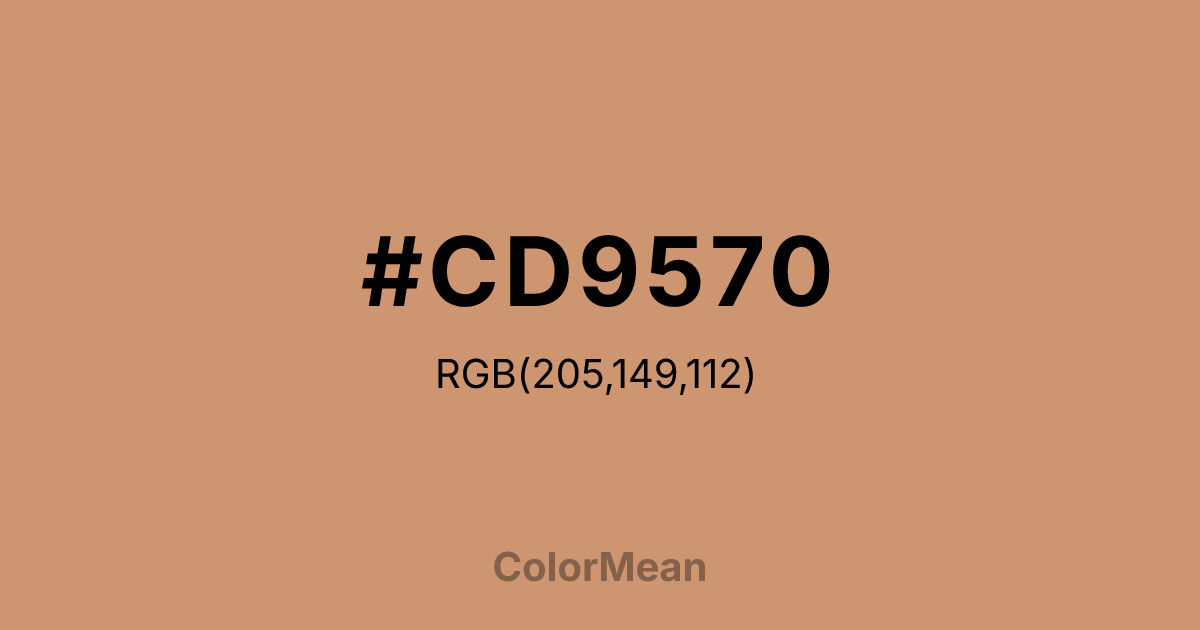 #CD9570 color swatch