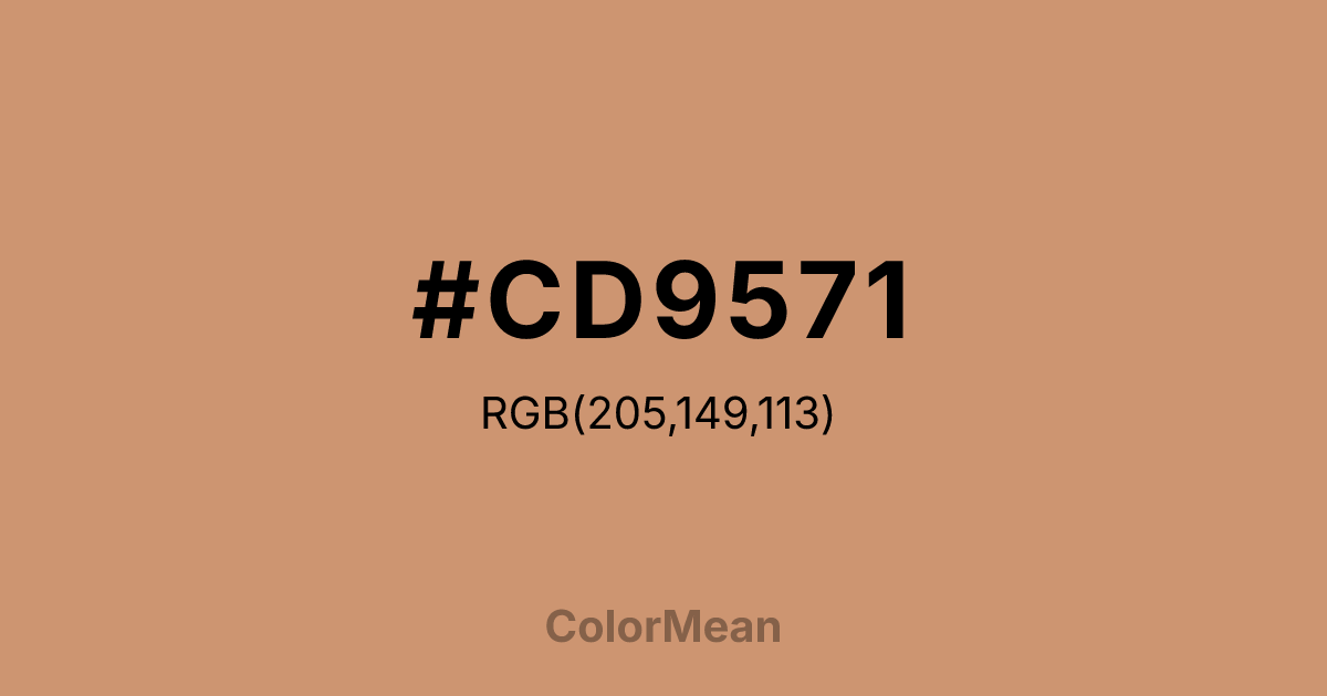 #CD9571 color swatch