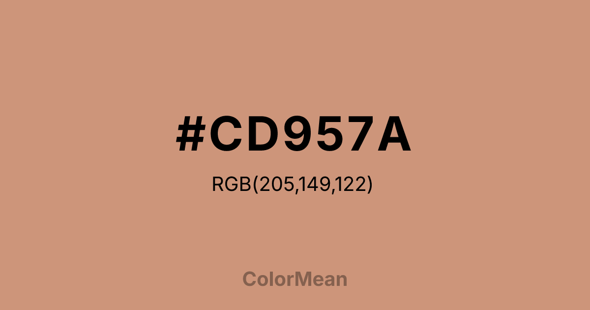 #CD957A color swatch