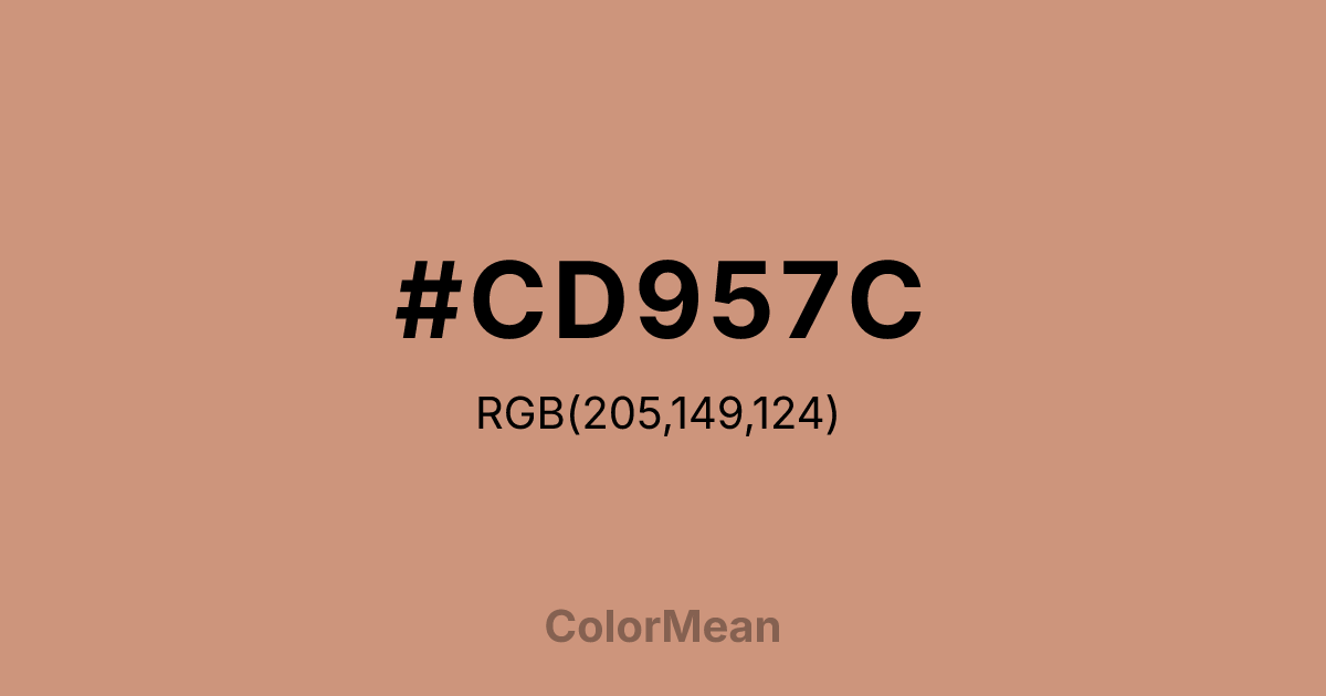 #CD957C color swatch