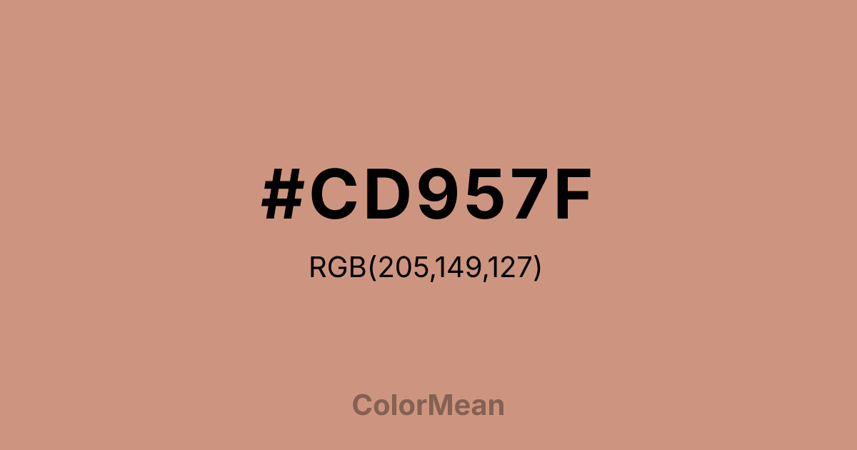 #CD957F color swatch