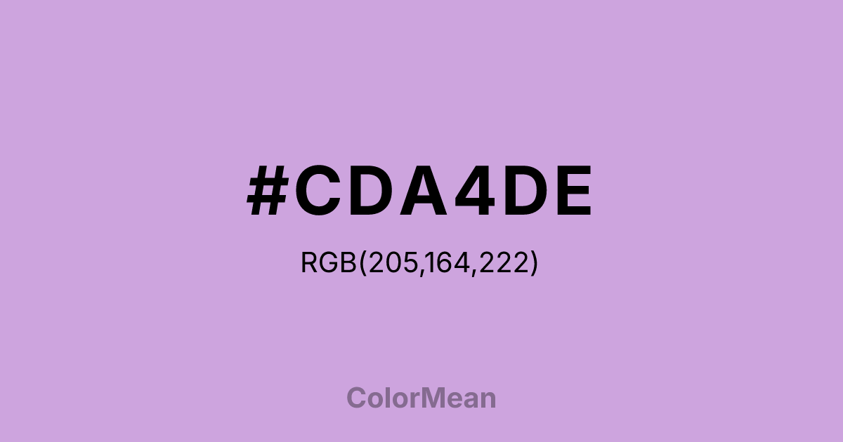 #CDA4DE color swatch