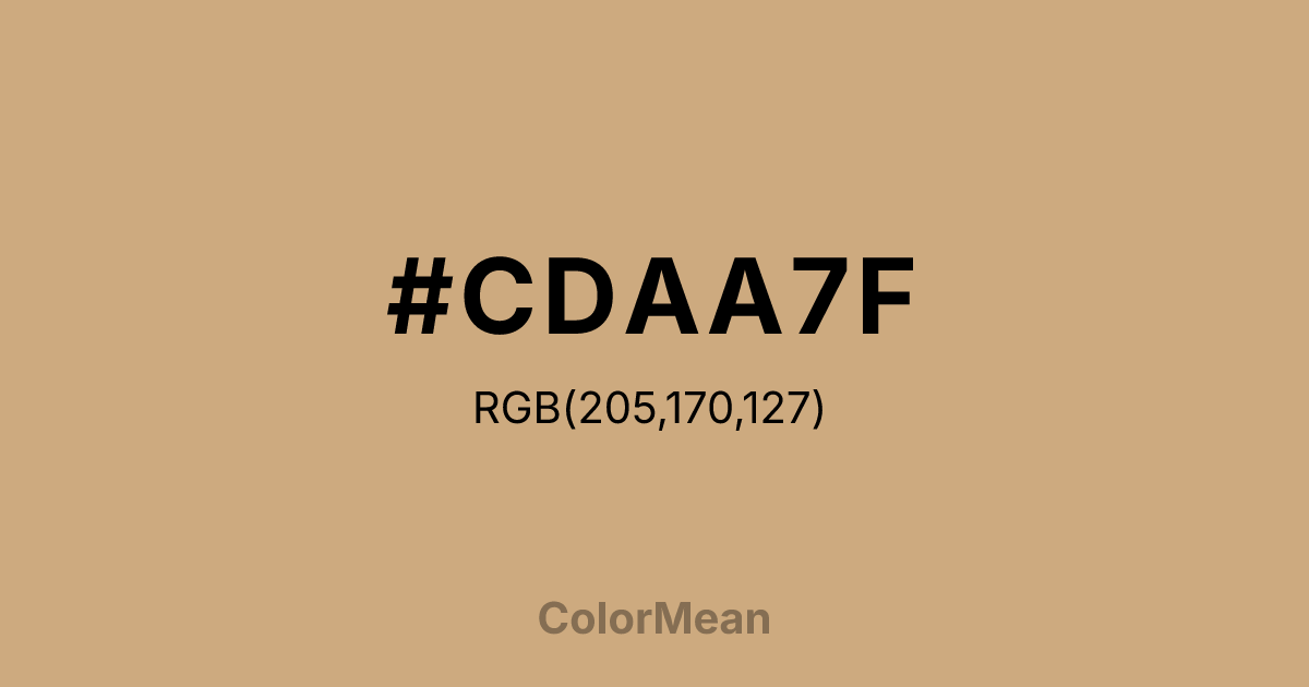 #CDAA7F color swatch