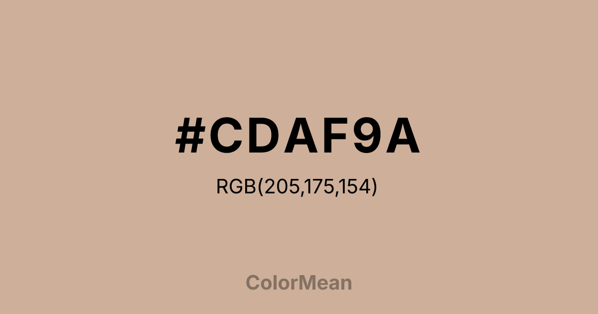 #CDAF9A color swatch