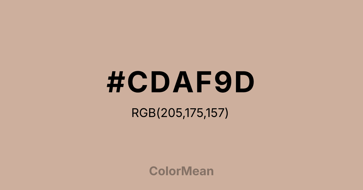 #CDAF9D color swatch
