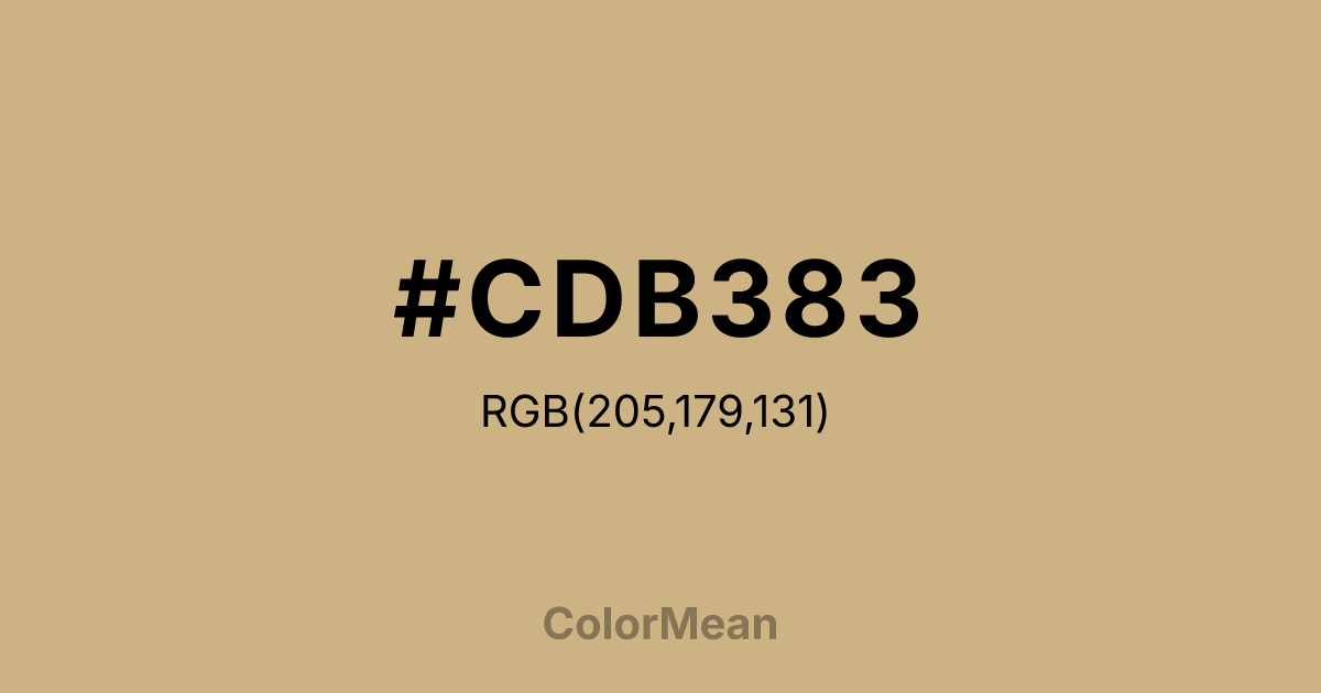 #CDB383 color swatch