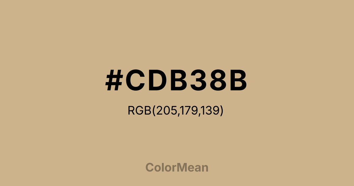 #CDB38B color swatch