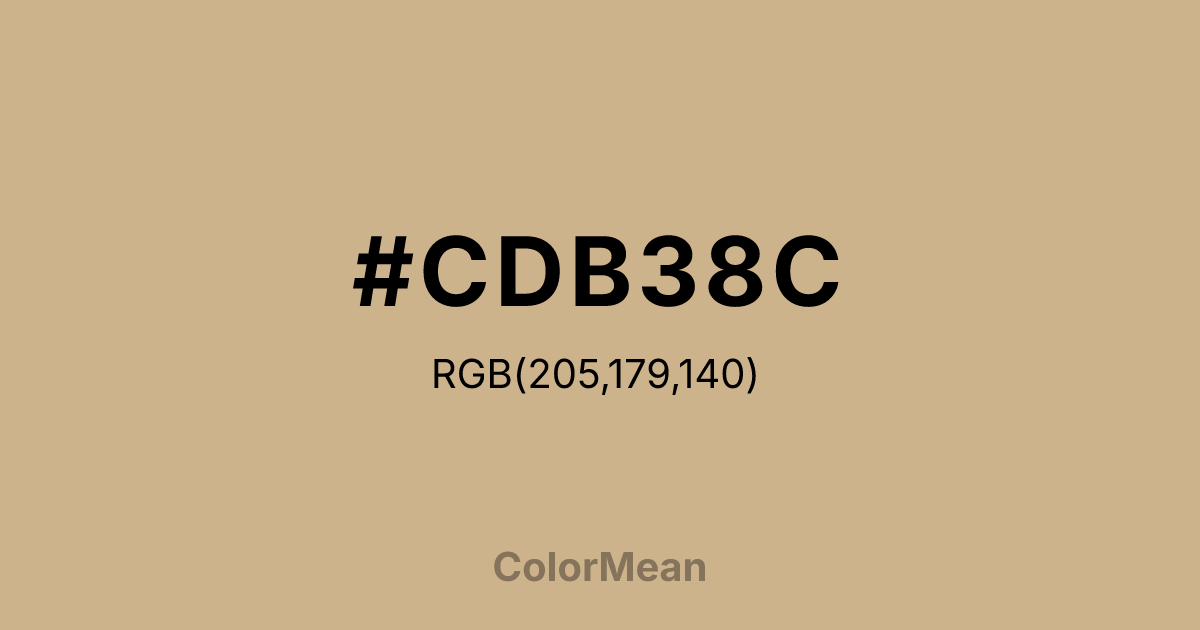 #CDB38C color swatch