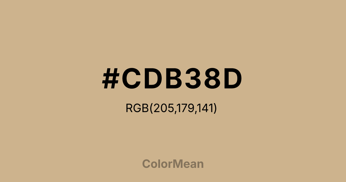 #CDB38D color swatch